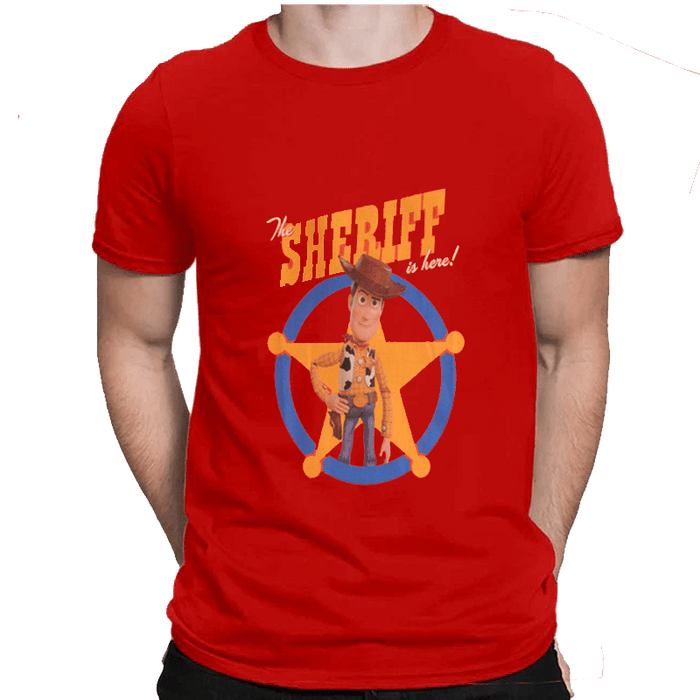 Toy Story Woody Red Mens T Shirt - www.entertainmentstore.in