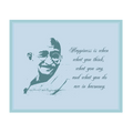 Gandhiji Happiness Mini Poster - www.entertainmentstore.in