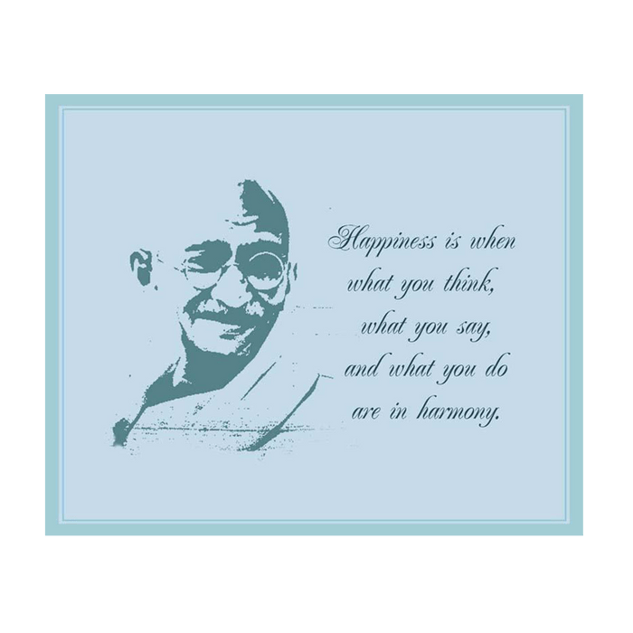 Gandhiji Happiness Mini Poster - www.entertainmentstore.in