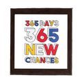 Doodlee-Do Super Sunday 365 Days 365 New Chances Square Frame - www.entertainmentstore.in