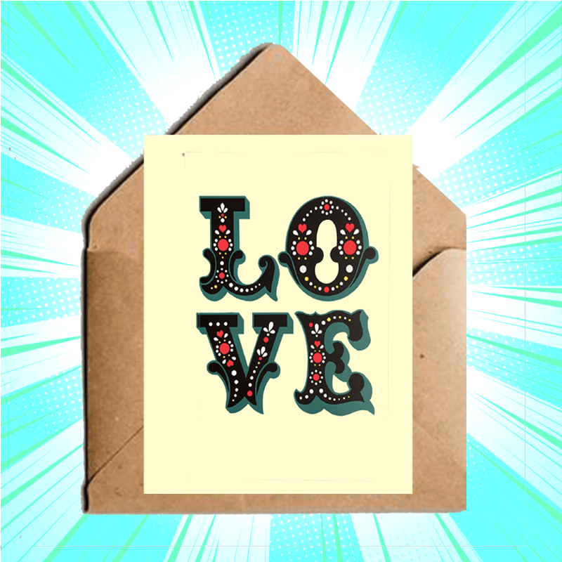 Love Is All You Need Greeting Card - www.entertainmentstore.in