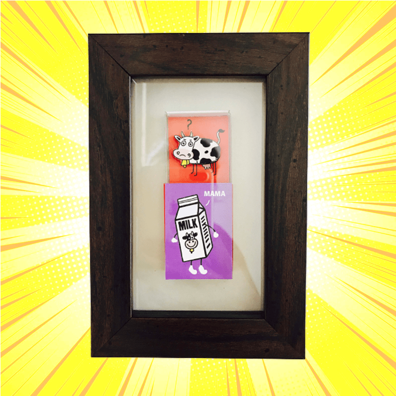 Cow Mama Milk Matchbox Frame - www.entertainmentstore.in