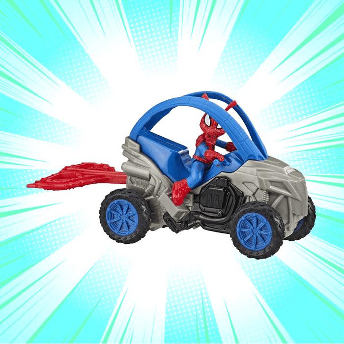 Marvel SpiderMan SpiderHam 6Inch Stunt Vehicle & Action Figure - www.entertainmentstore.in