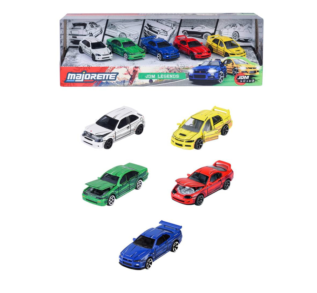 Majorette JDM Legends 5-Pack Diecast Cars
