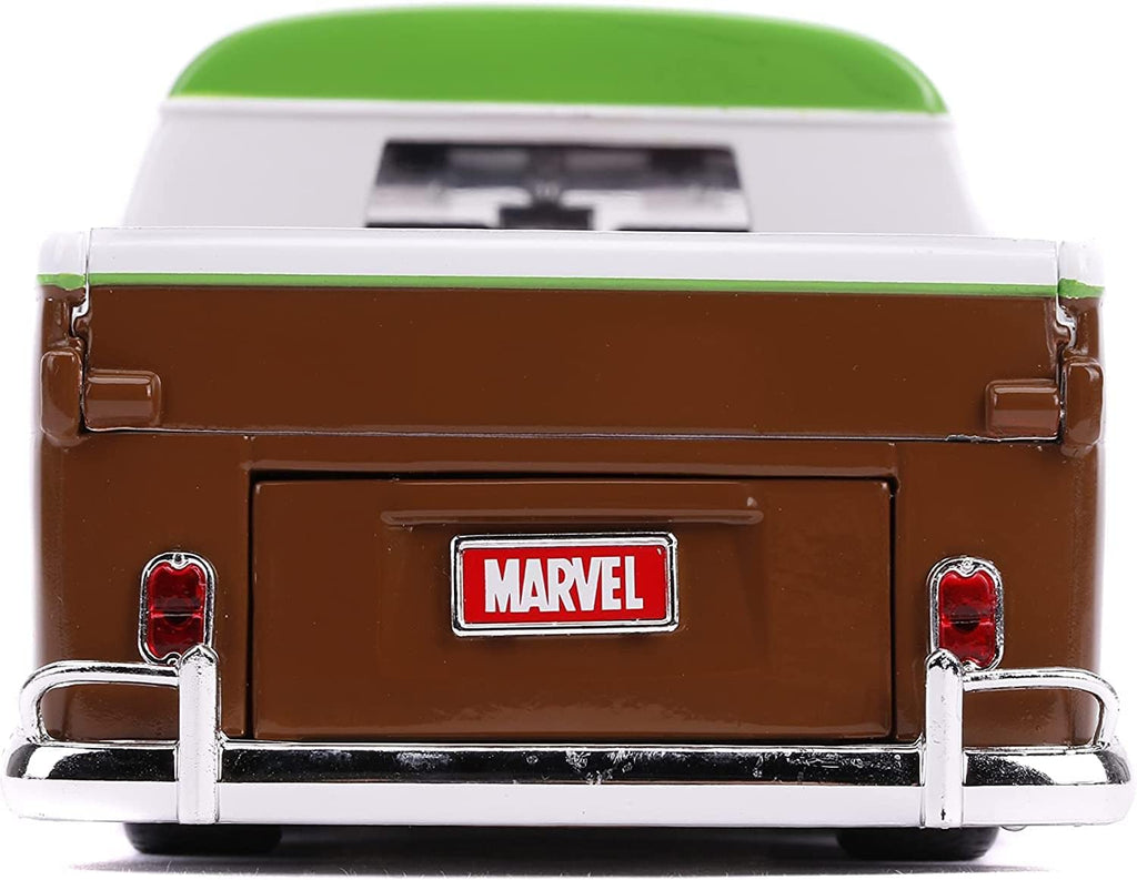 Volkswagen VW Bus PickUp 1963 with figure Groot Marvel Guardians