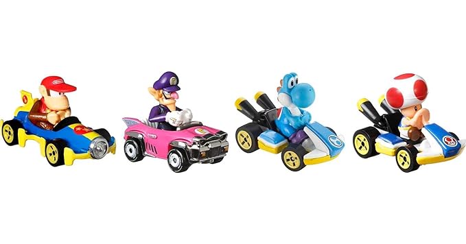 Hot Wheels Mario Kart 4-Pack Die-Cast Vehicles