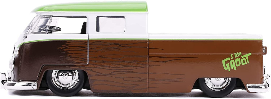 Volkswagen VW Bus PickUp 1963 with figure Groot Marvel Guardians