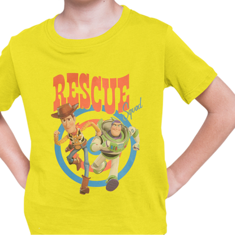 Toy Story Rescue Yellow Kids T Shirt - www.entertainmentstore.in