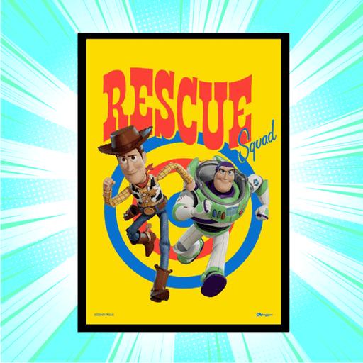 Toy Story Woody And Buzz Framed Poster - www.entertainmentstore.in