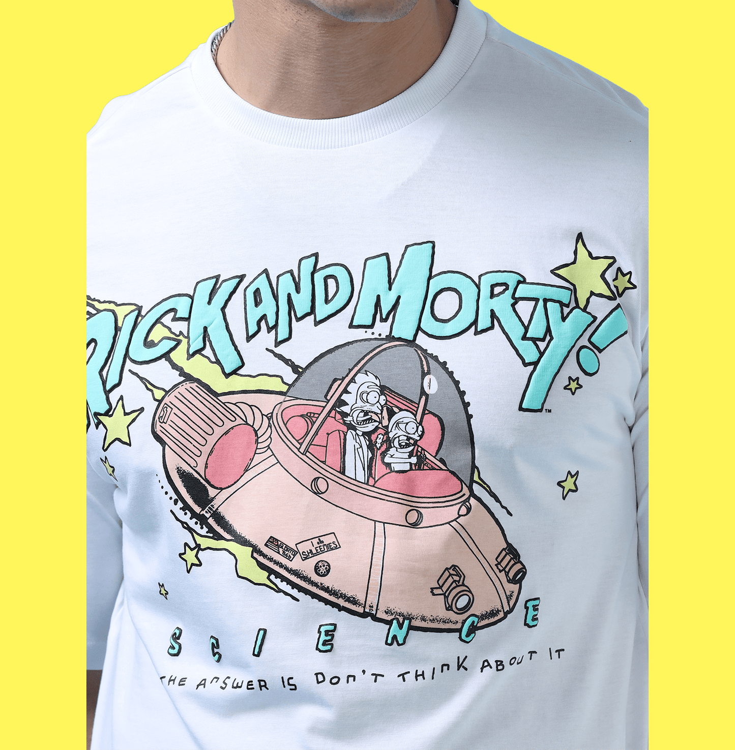 rick and morty tshirt loose fit