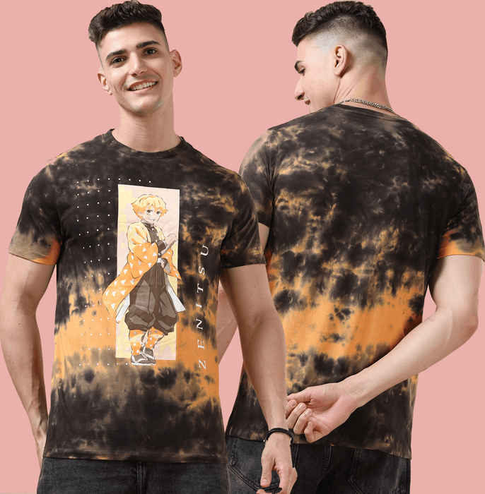 Orange and black demon slayer tshirt