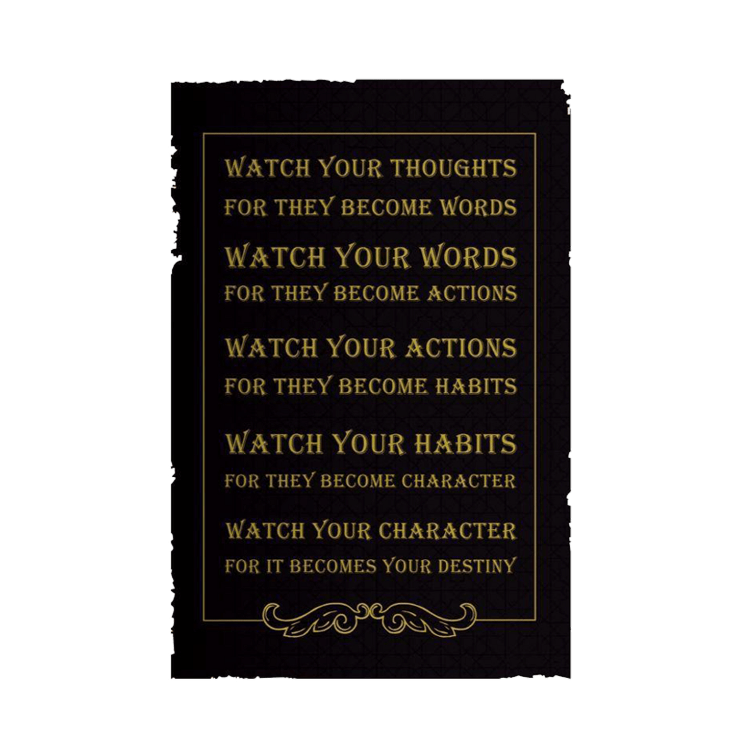 Watch Your Thoughts For They Become Words Mini Poster - www.entertainmentstore.in