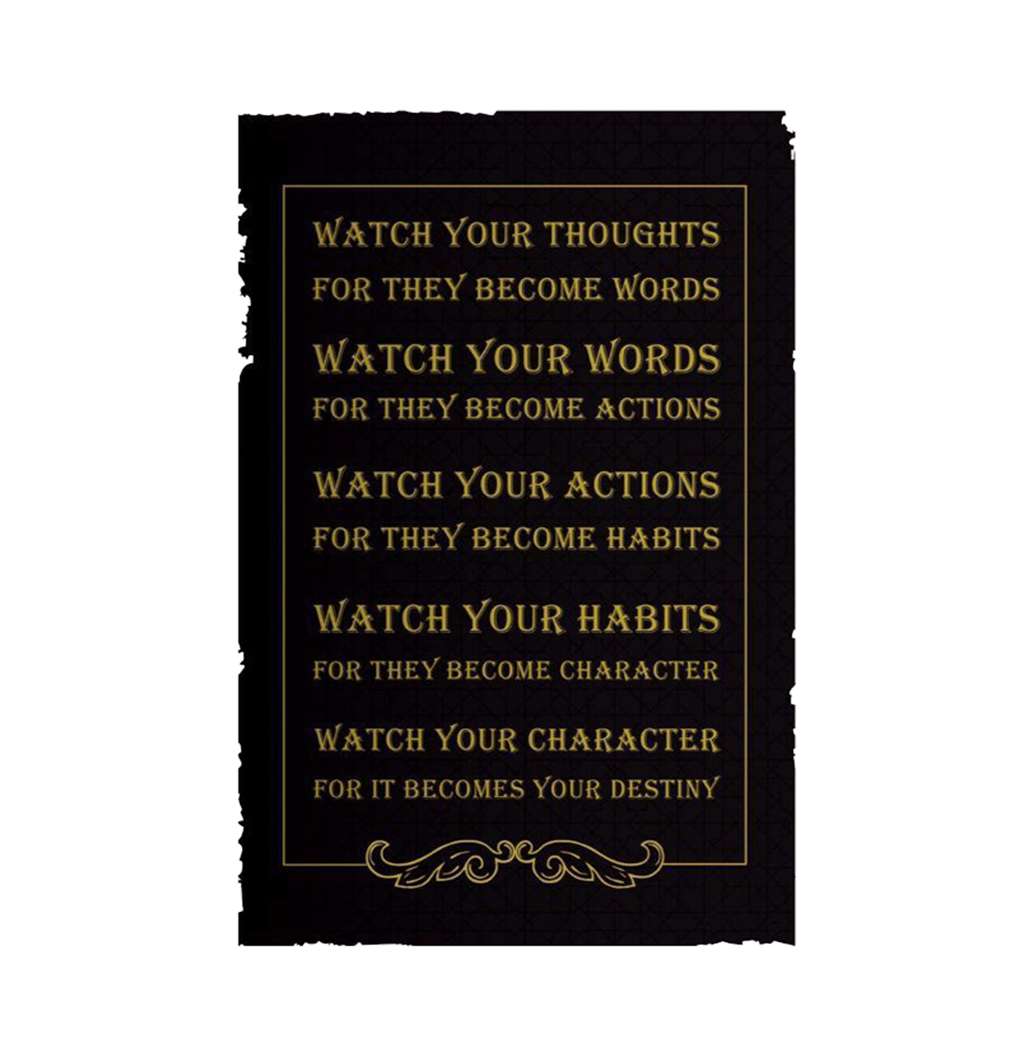 Watch Your Thoughts For They Become Words Mini Poster - www.entertainmentstore.in