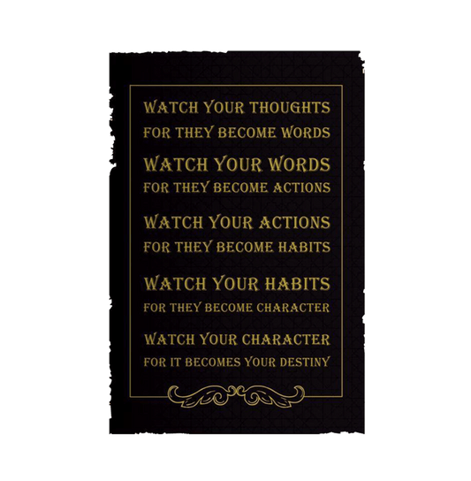 Watch Your Thoughts For They Become Words Mini Poster - www.entertainmentstore.in