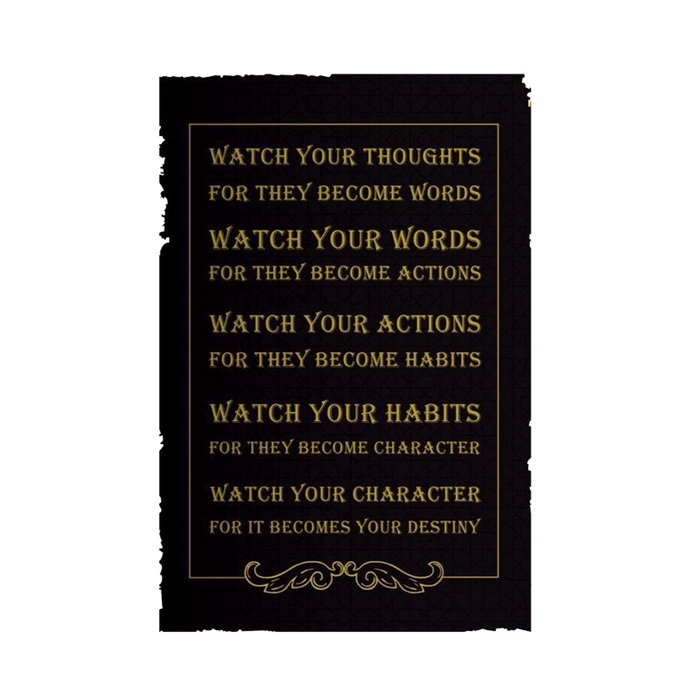 Watch Your Thoughts For They Become Words Mini Poster - www.entertainmentstore.in