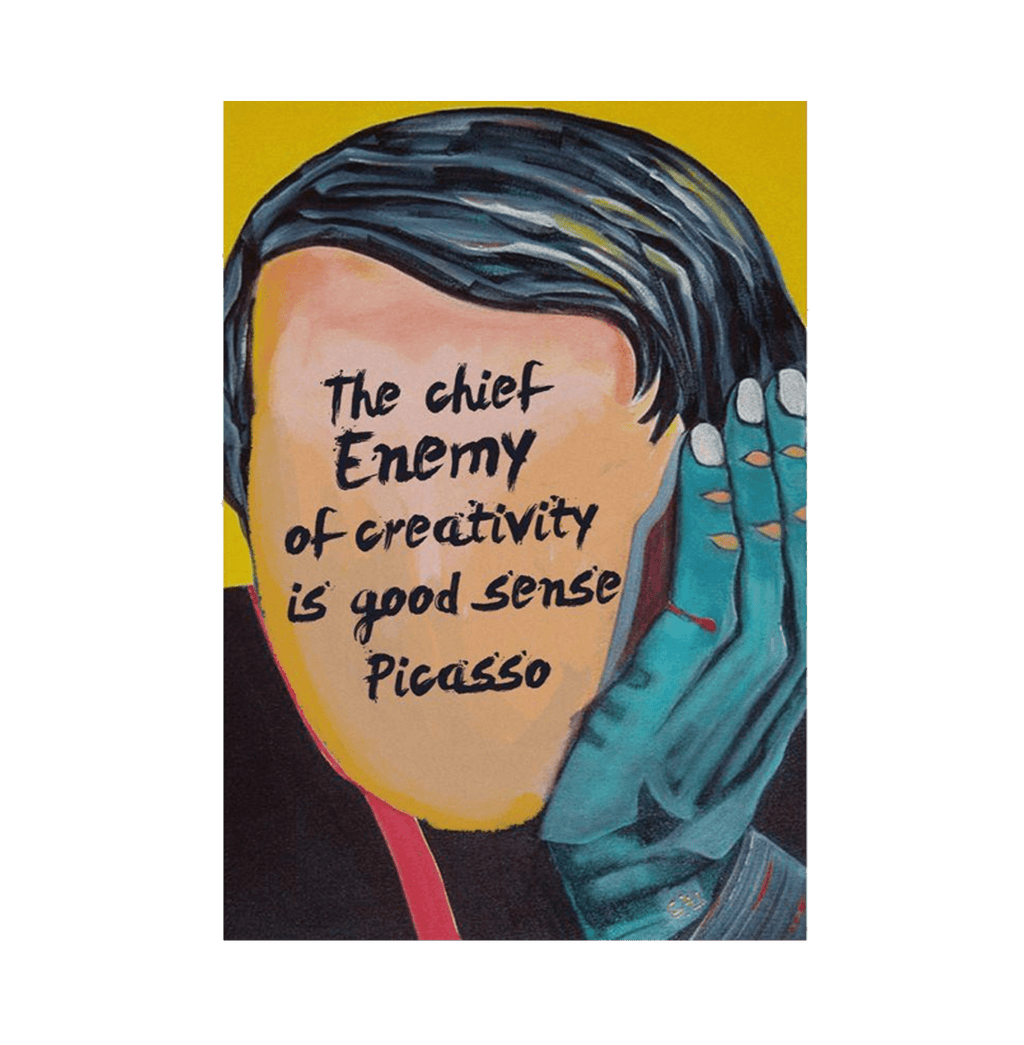 Picasso Enemy Of Creativity Poster - www.entertainmentstore.in