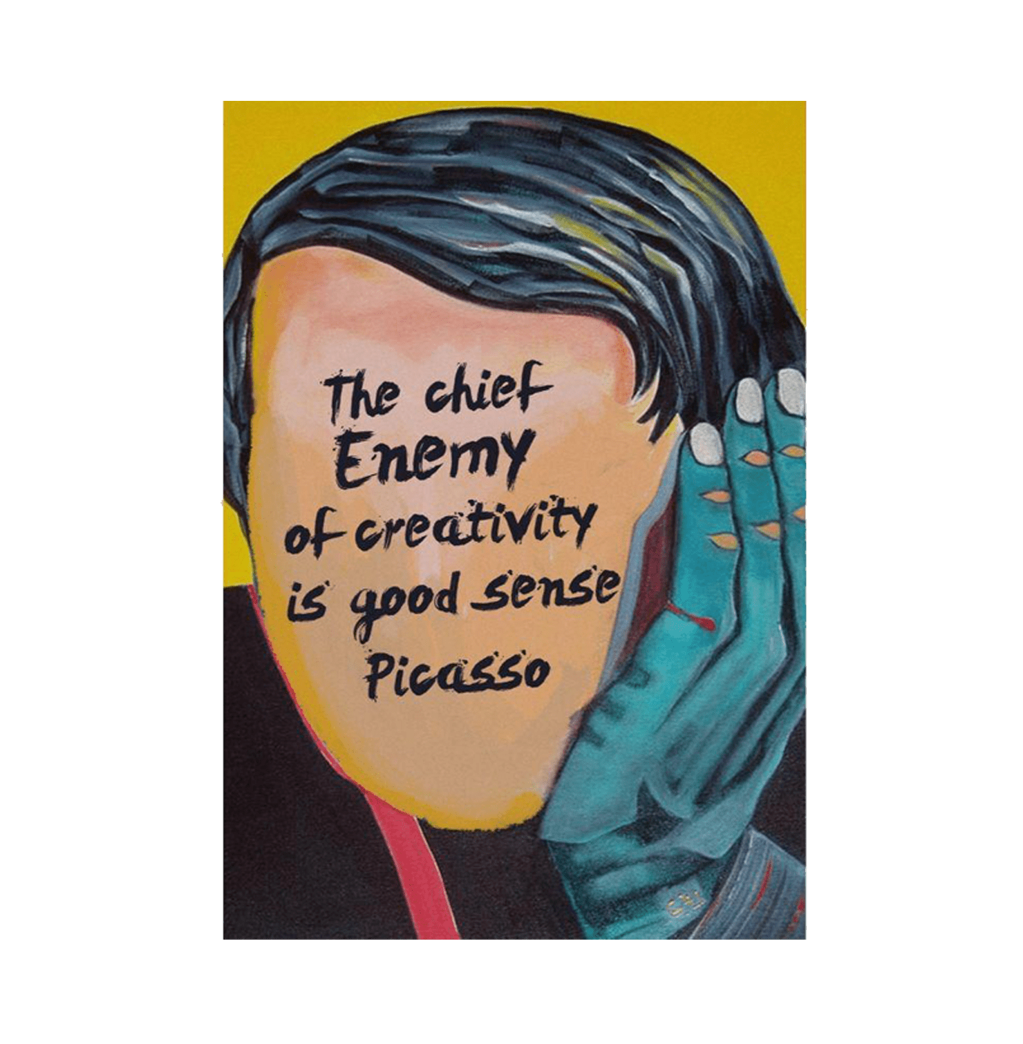 Picasso Enemy Of Creativity Poster - www.entertainmentstore.in