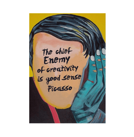 Picasso Enemy Of Creativity Poster - www.entertainmentstore.in