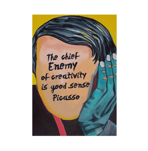 Picasso Enemy Of Creativity Poster - www.entertainmentstore.in