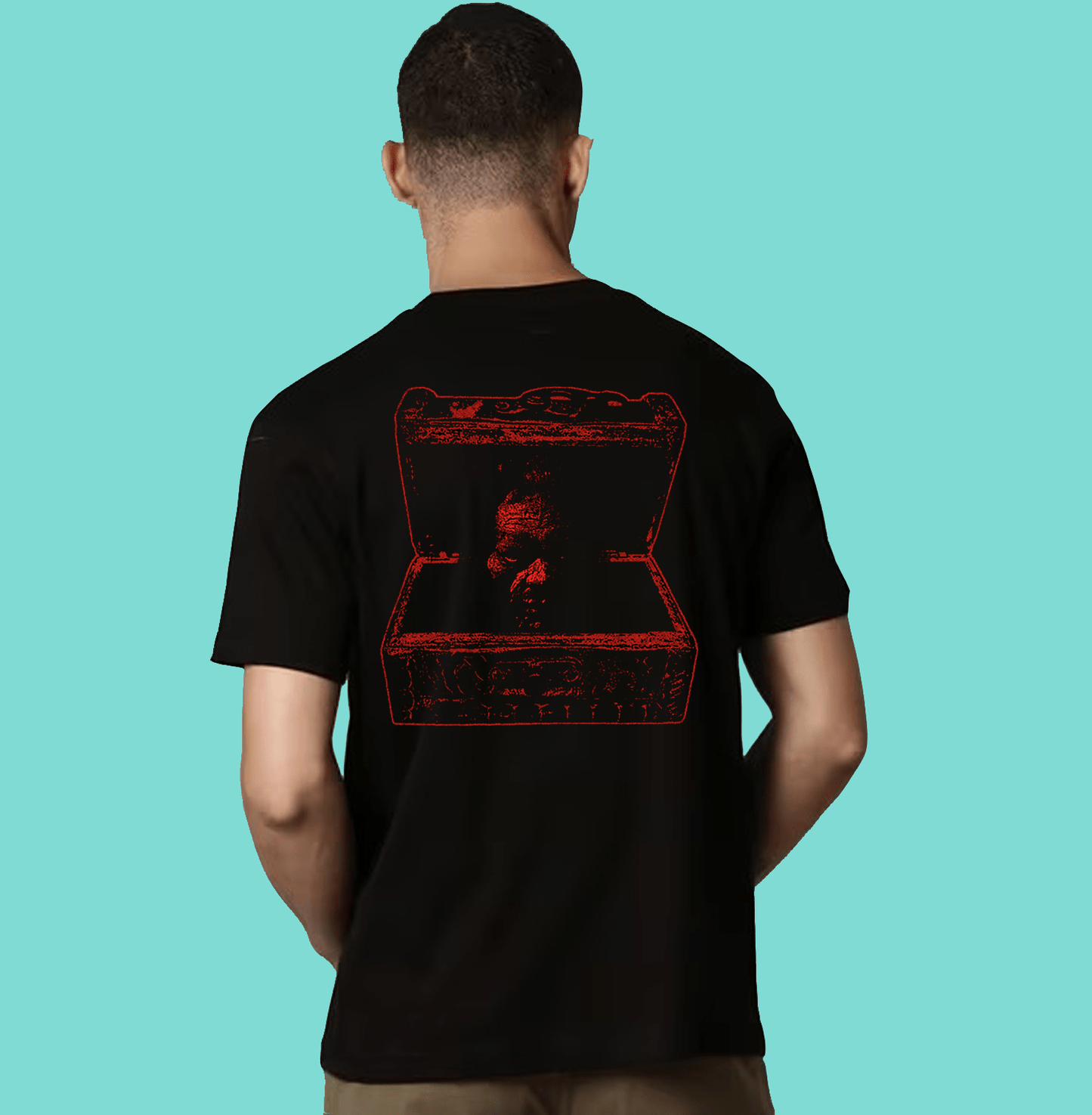 Purana Mandir Scarlet Edition Black T Shirt