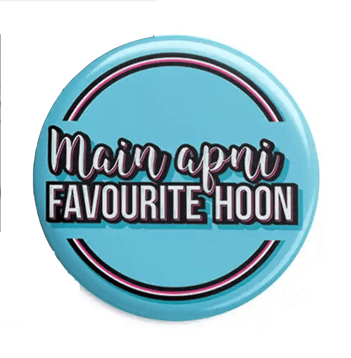 Dot Badge Main Apni Favourite Hoon Pin Back Button Badge