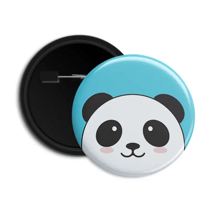 Dot Badge Panda Pin Back Button Badge