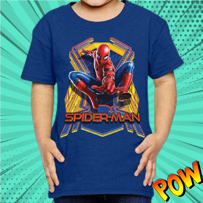 Spiderman Action Blue Boys T Shirt - www.entertainmentstore.in