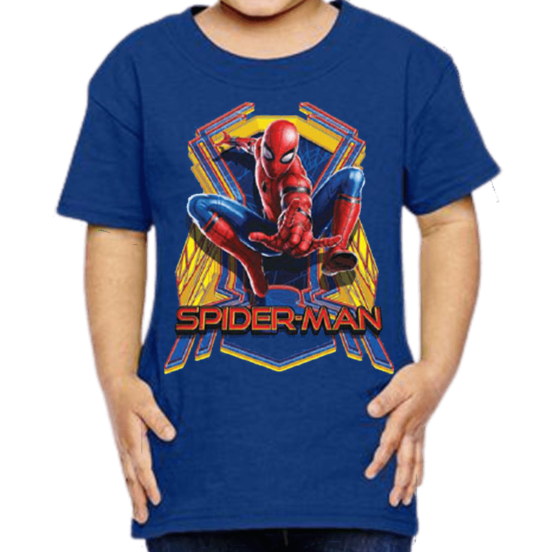 Spiderman Action Blue Boys T Shirt - www.entertainmentstore.in