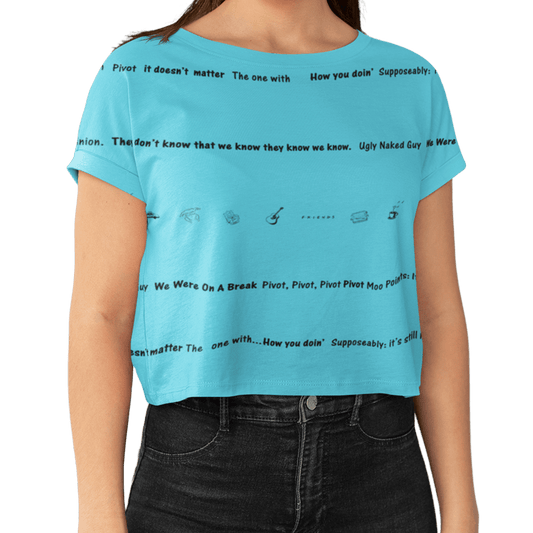 Friends Cyan Women Top - www.entertainmentstore.in