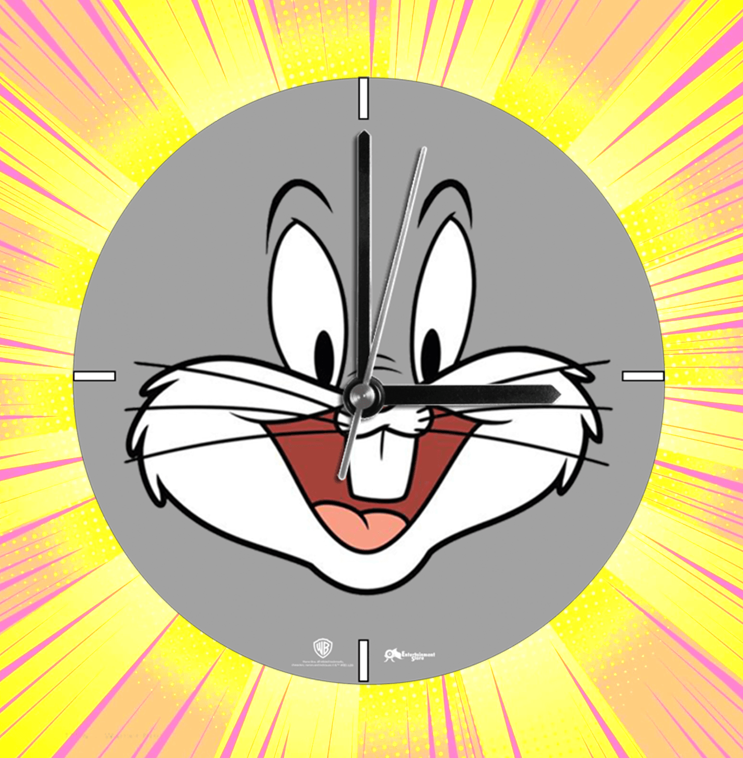 Bugs Bunny Face Wall Clock - www.entertainmentstore.in