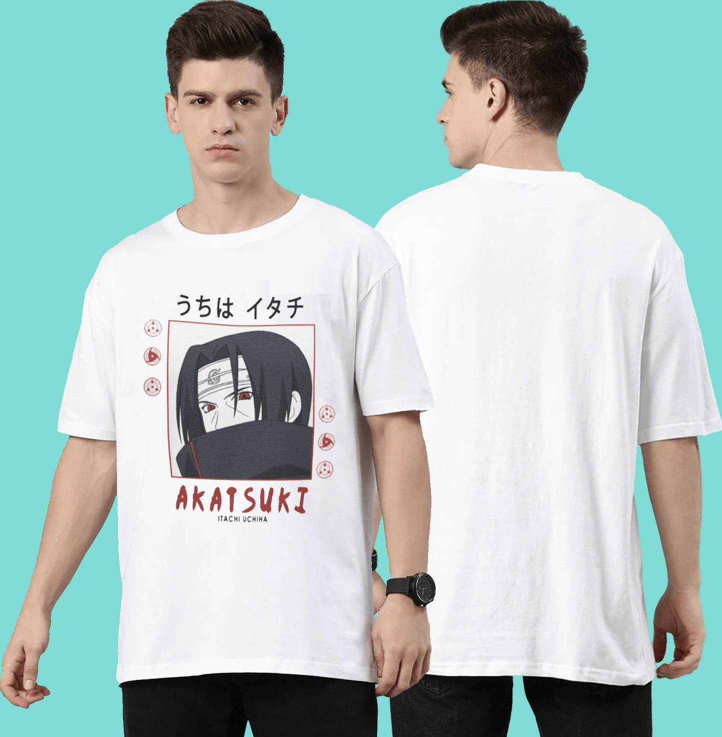 Naruto Itachi White Regular Fit T Shirt