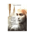 GOT Daenerys Quote I Will Take What Is Mine With Fire And Blood Mini Poster - www.entertainmentstore.in
