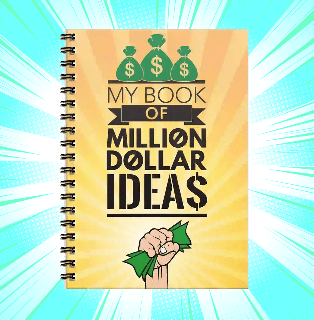 My Book Of Million Dollars Ideas A5 Spiral Notebook