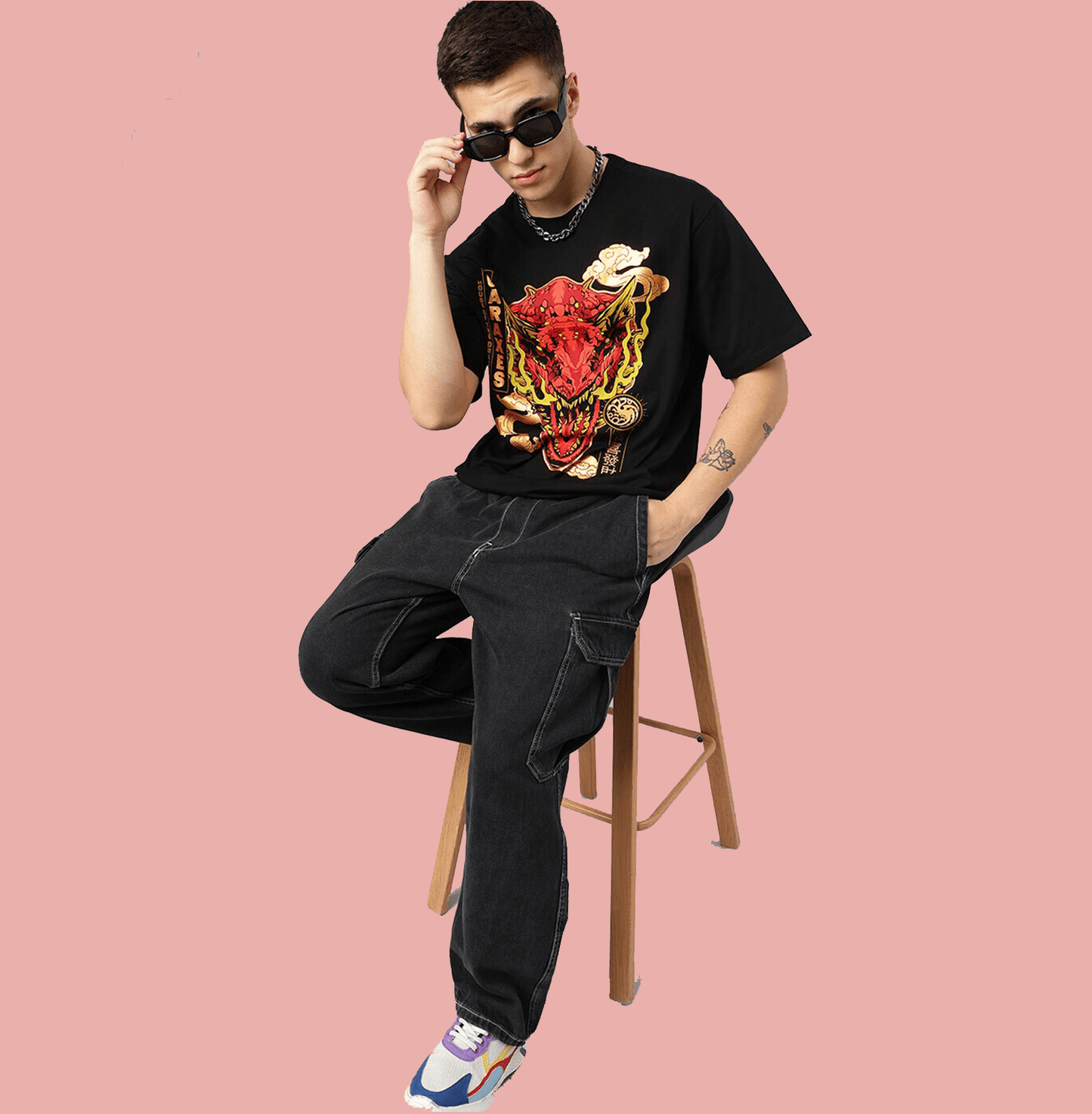 House of Dragon 1179 Black T Shirt