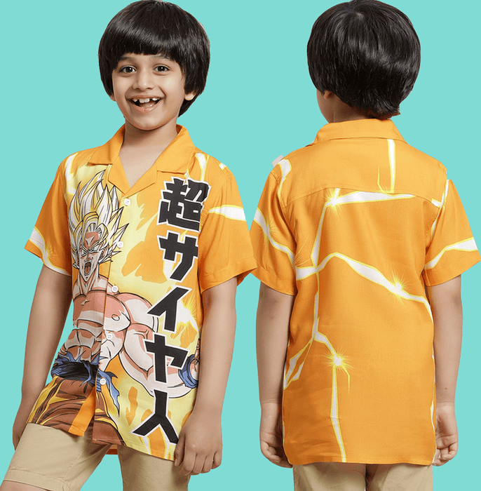 Dragon Ball Z 278 Orange Kids Boys T Shirt