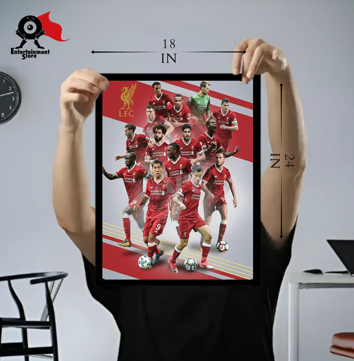 Liverpool Players 17 - 18 Mini Poster