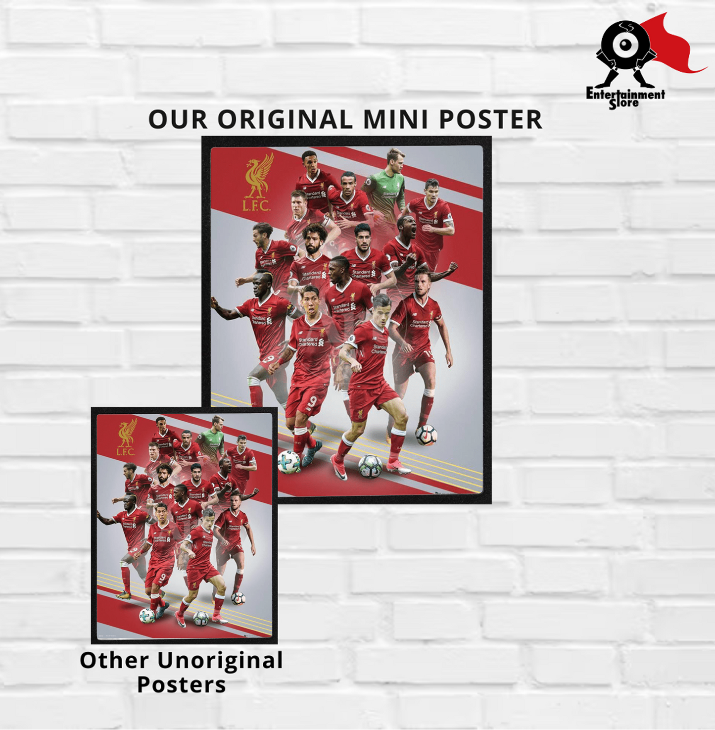 Liverpool Players 17 - 18 Mini Poster