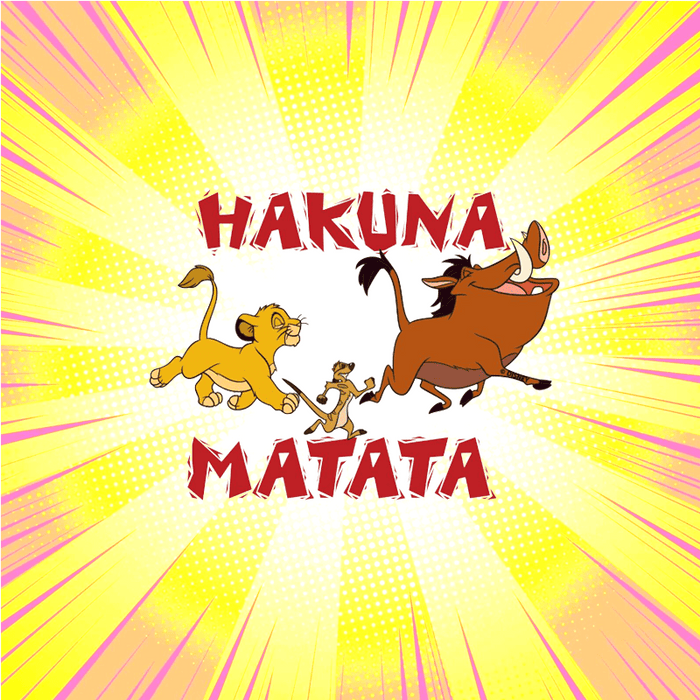 Lion King Hakuna Matata Sticker - www.entertainmentstore.in