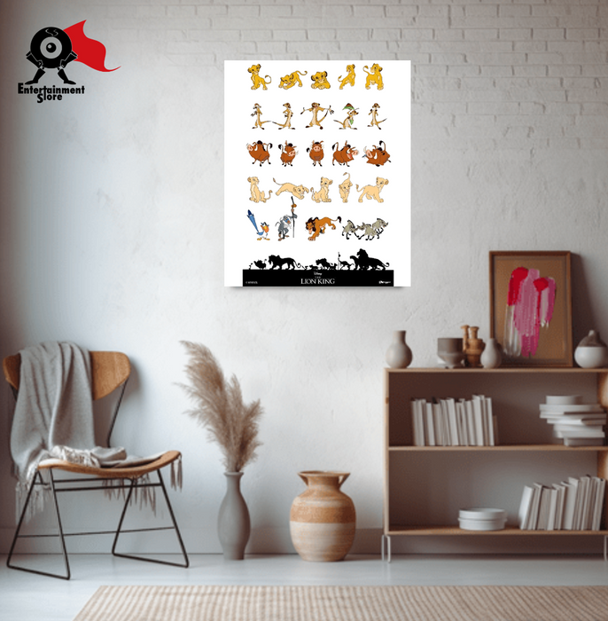 Lion King Characters Mini Poster