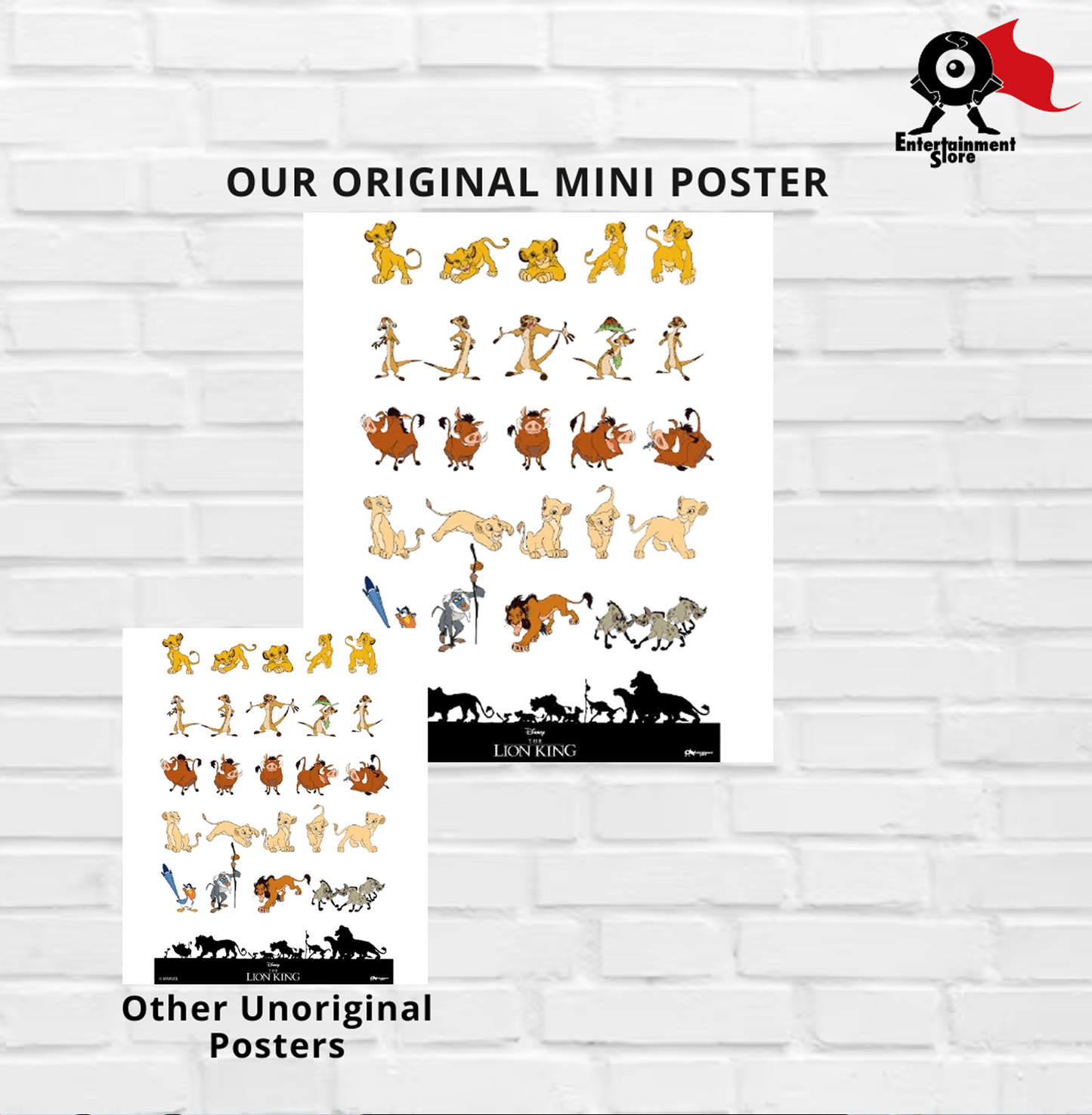 Lion King Characters Mini Poster