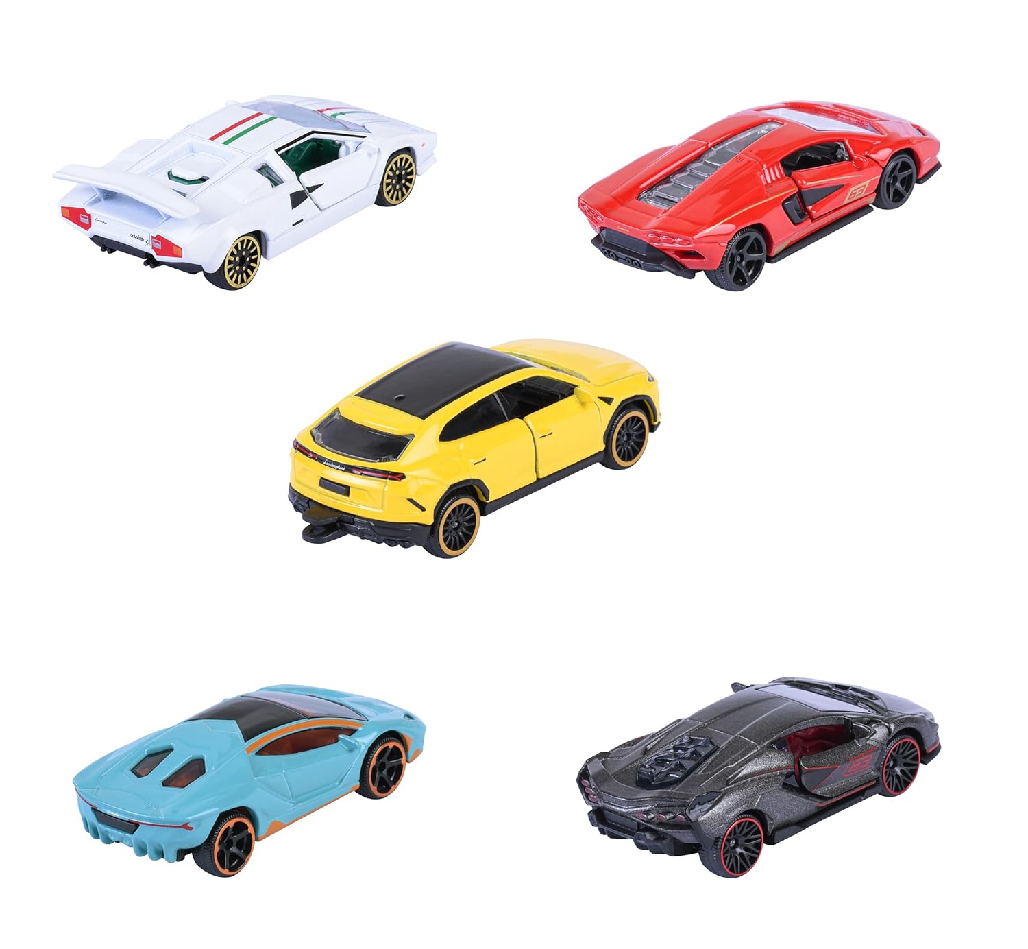 Majorette Lamborghini 5-Pack Diecast Cars