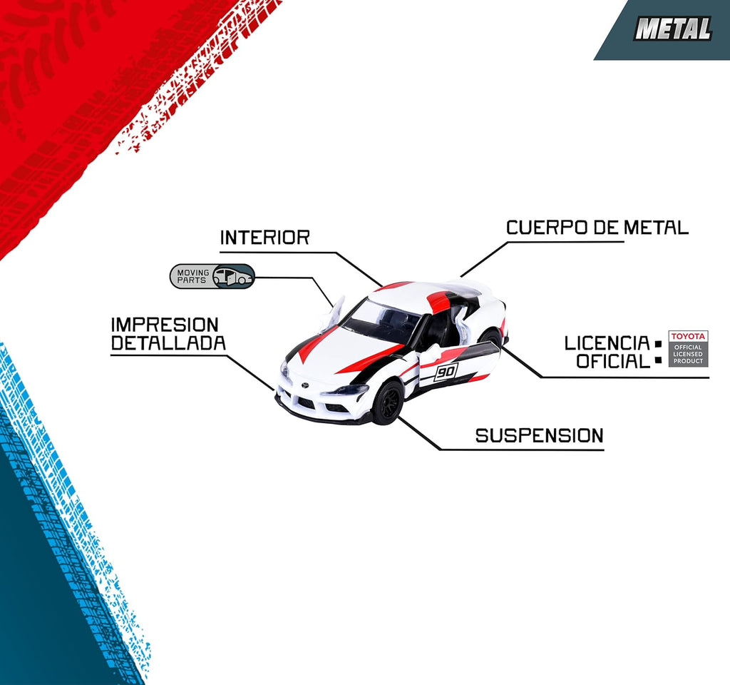 Majorette Japan Racer 5-Car Set - Diecast Metal Toy Cars