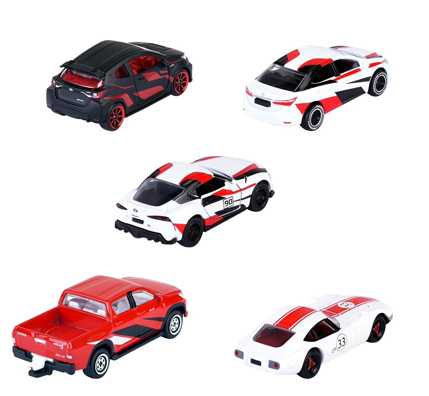 Majorette Japan Racer 5-Car Set - Diecast Metal Toy Cars