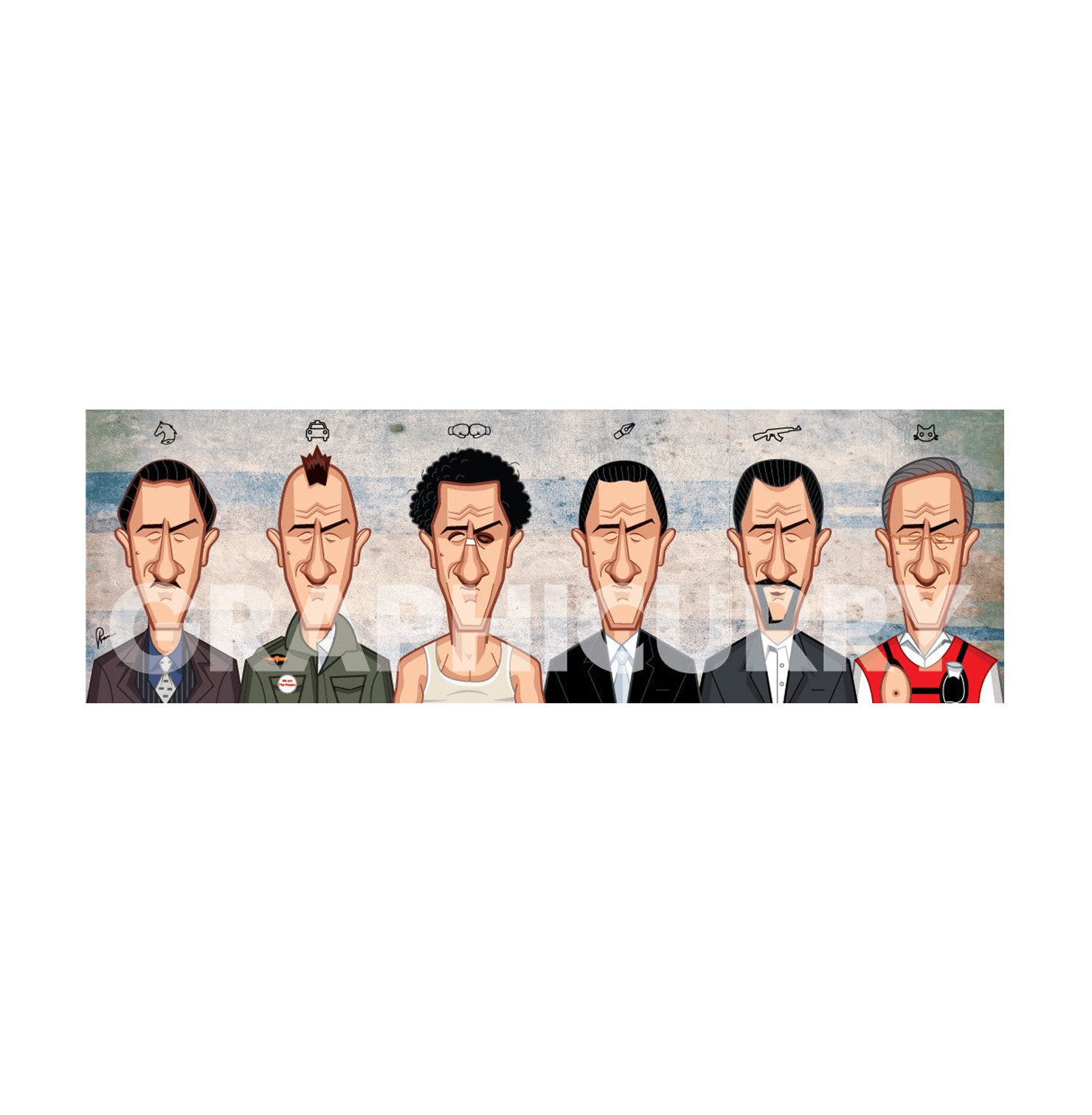 Evolution Of Robert De Niro A4 Laminate Wall Art - www.entertainmentstore.in