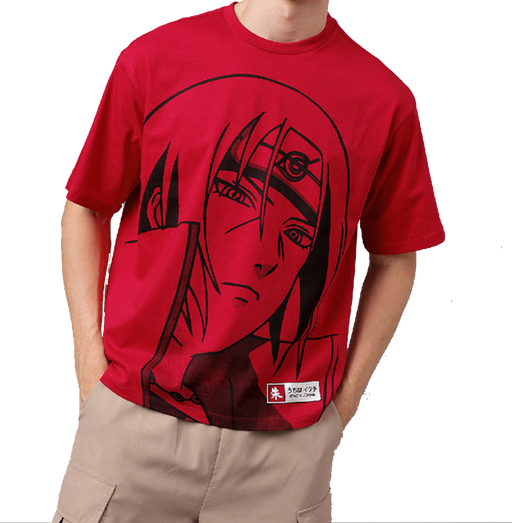 Naruto 2625 Salsa Red Mens T Shirt - www.entertainmentstore.in