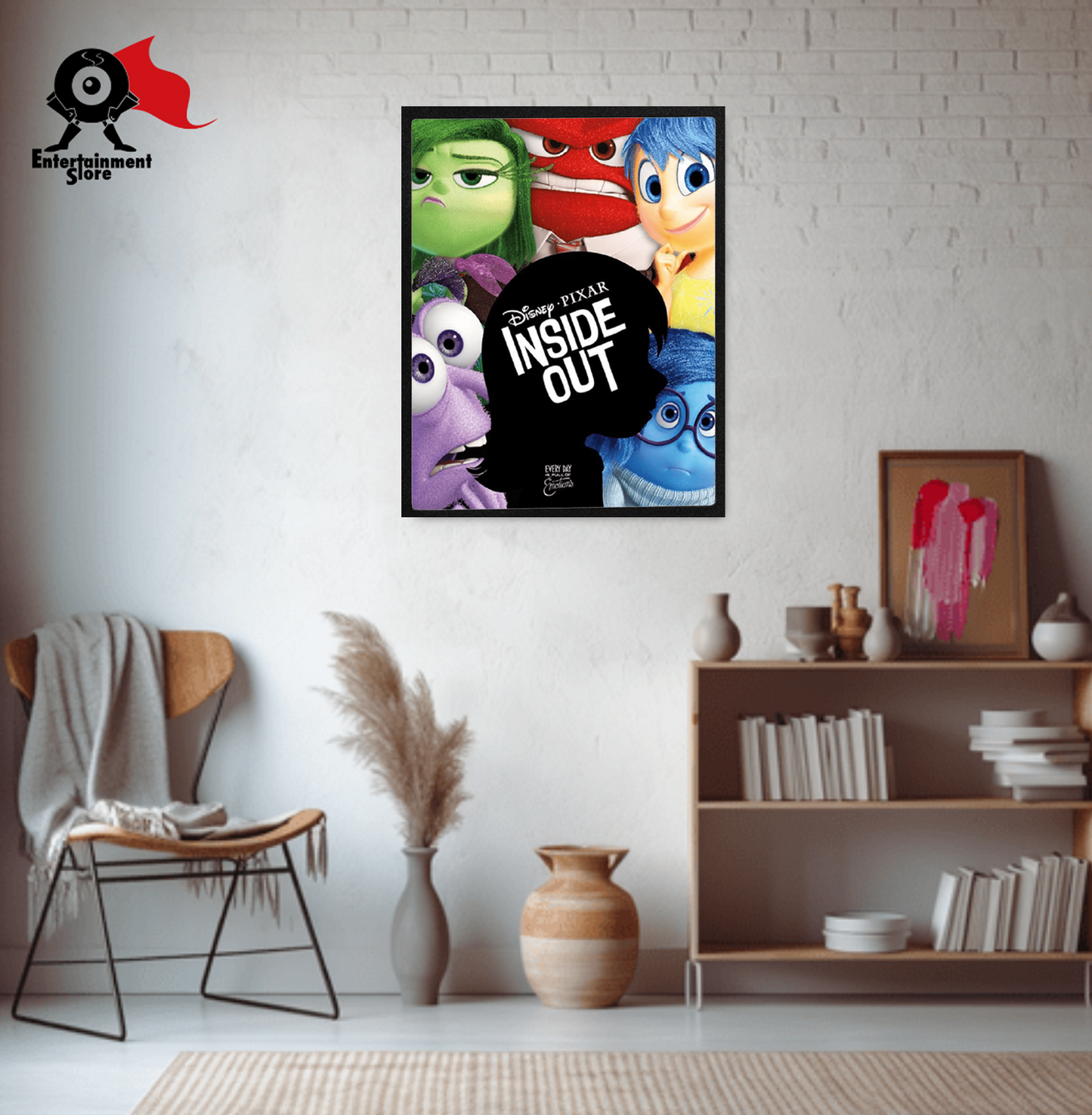 Inside Out Silhouette Mini Poster