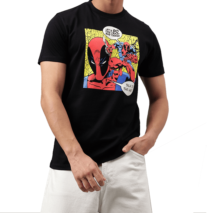 Deadpool 3676 Black Mens T Shirt - www.entertainmentstore.in
