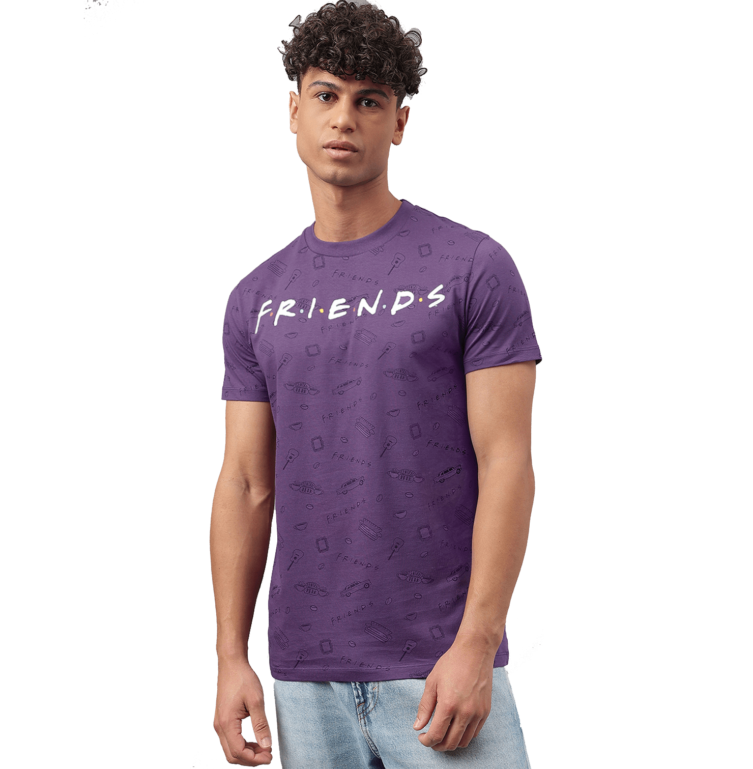 Friends 2731 Ultra Violet Mens T Shirt - www.entertainmentstore.in