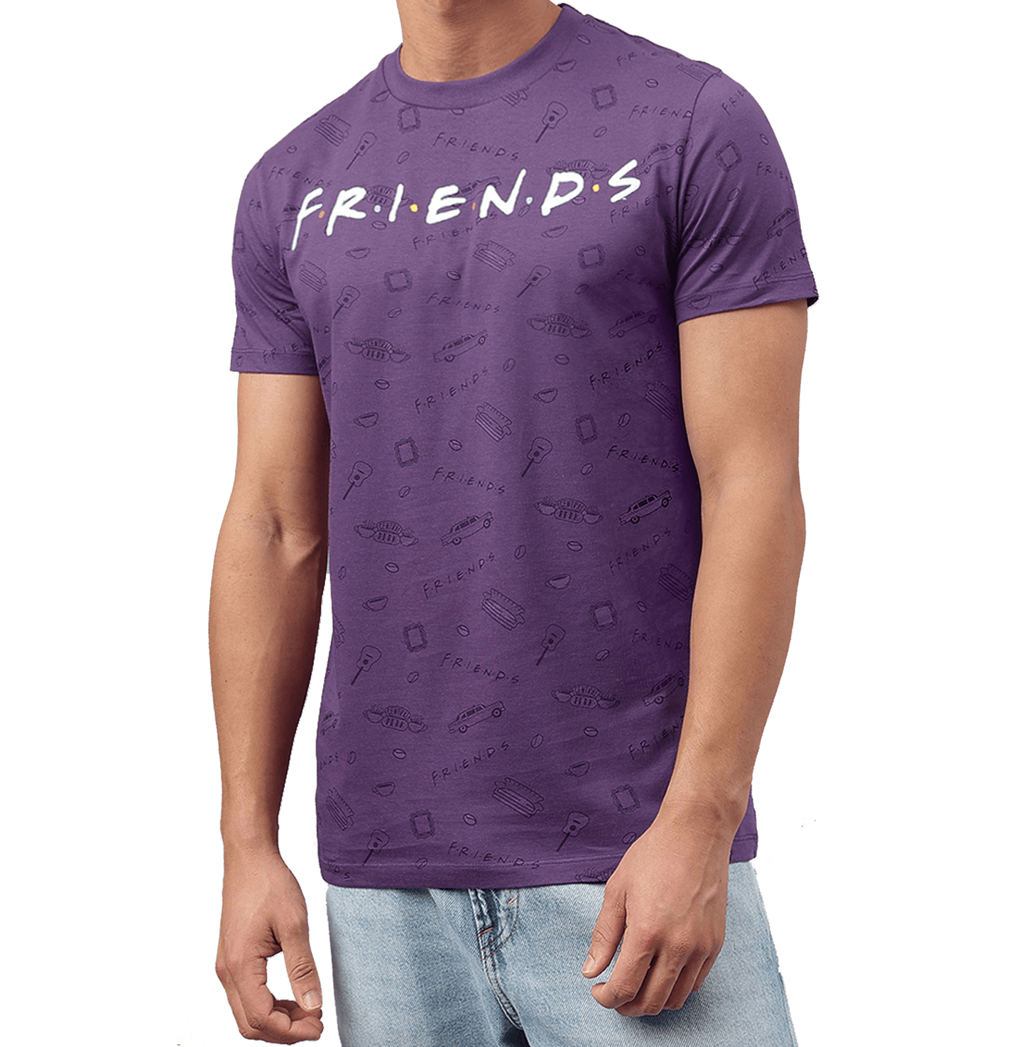 Friends 2731 Ultra Violet Mens T Shirt - www.entertainmentstore.in