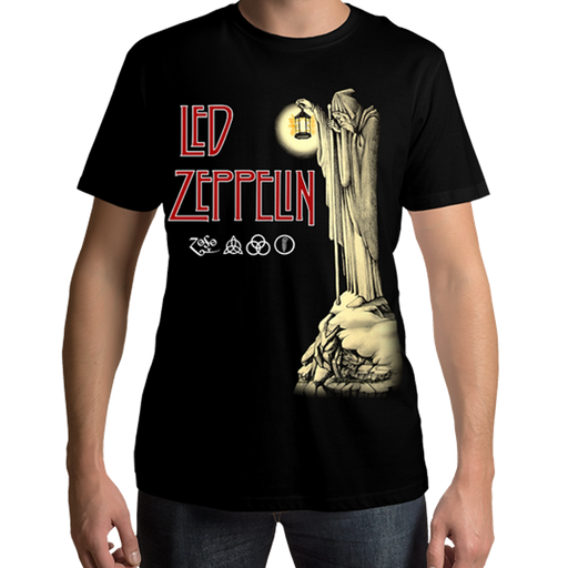 Led Zeppelin Hermit Jumbo Print T Shirt - www.entertainmentstore.in